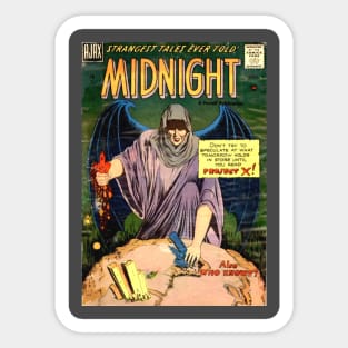 Midnight Angel Horror Comic Cover Sticker